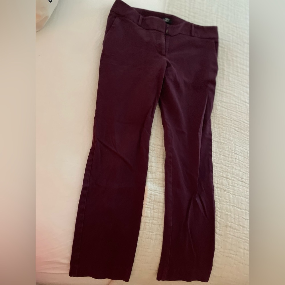 Maroon work pants